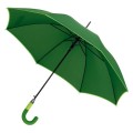 Stylowy automatyczny parasol z kolorową obwódką i dwukolorową rączką zielony.jpg