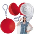 Poncho przeciwdeszczowe w plastikowym etui w kształcie kulki - czerwone.jpg