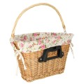Kosz wiklinowy na rower kosz przedni pleciony wkład w kwiaty