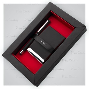 Wizytownik i pióro kulkowe CONCORDE w zestawie od PIERRE CARDIN
